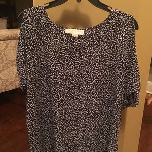 Michael Kors Short Sleeved Cold Shoulder Blouse